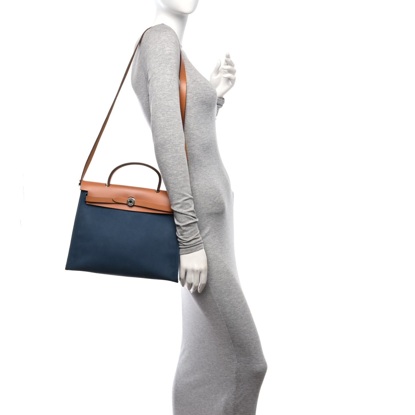 Toile Vache Hunter Herbag Zip 31 PM Azur Natural