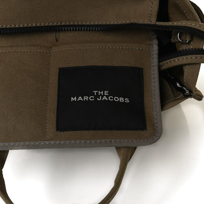 Marc Jacobs Cotton Canvas Medium The Traveler Tote Bag Slate Green 7 of 13
