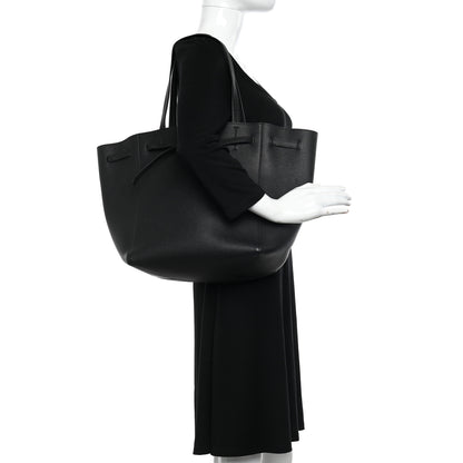 Celine Soft Grained Calfskin Small Belt Cabas Phantom Black 2 of 10