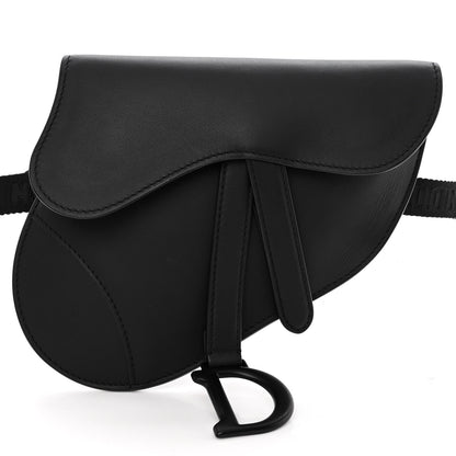 Christian Dior Ultra Matte Calfskin Saddle Belt Bag Black 7 of 10