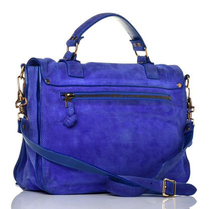 Proenza Schouler Suede Medium PS1 Satchel Royal Blue 3 of 9
