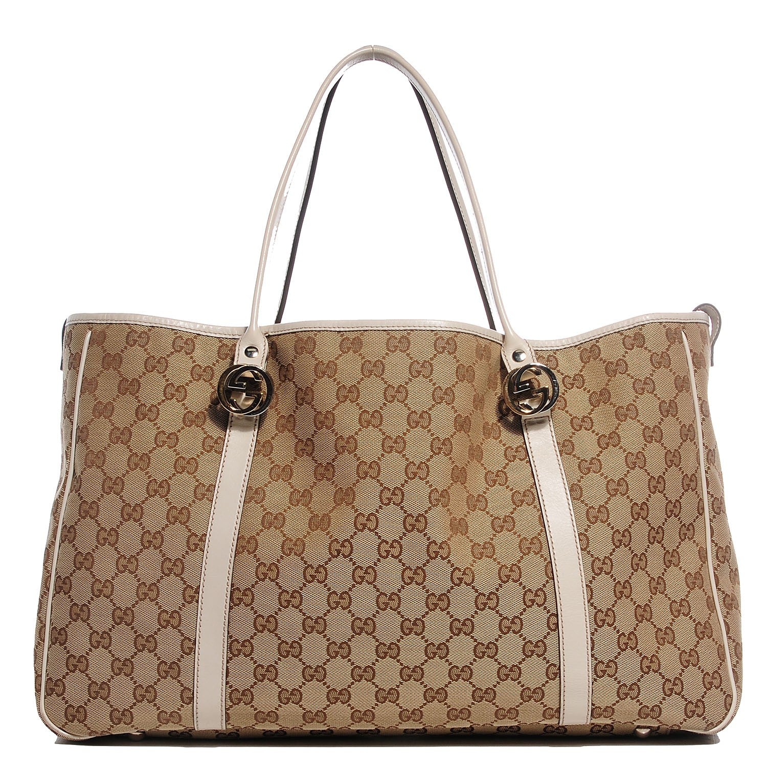 Gucci Monogram Large GG Twins Tote Off White 1 of 9