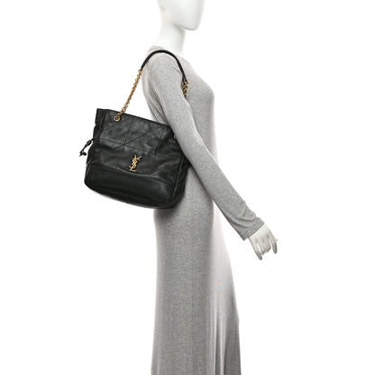 Saint Laurent Lambskin Medium Jamie Shopping Tote Black 2 of 11