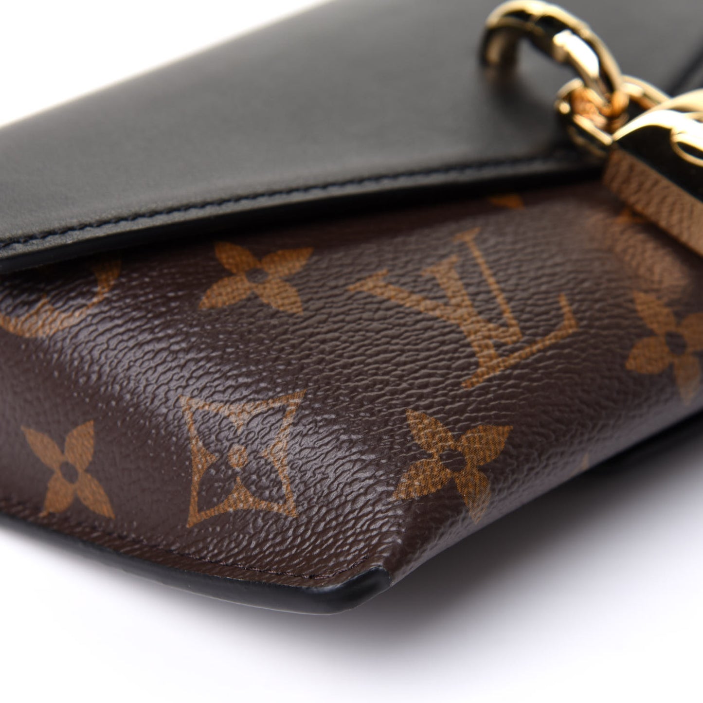 Monogram Padlock On Strap Black