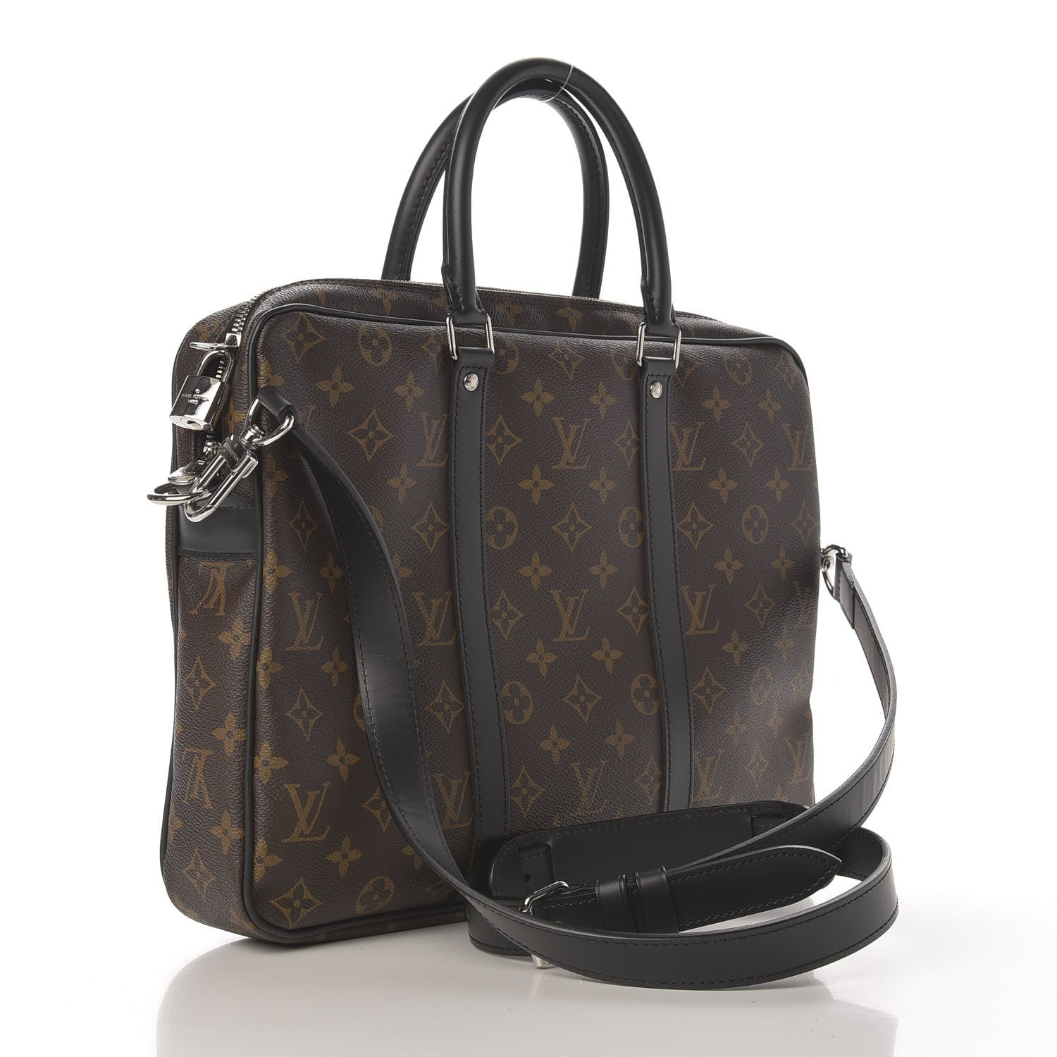 Louis Vuitton Monogram Macassar Porte-Documents Voyage PM 3 of 9
