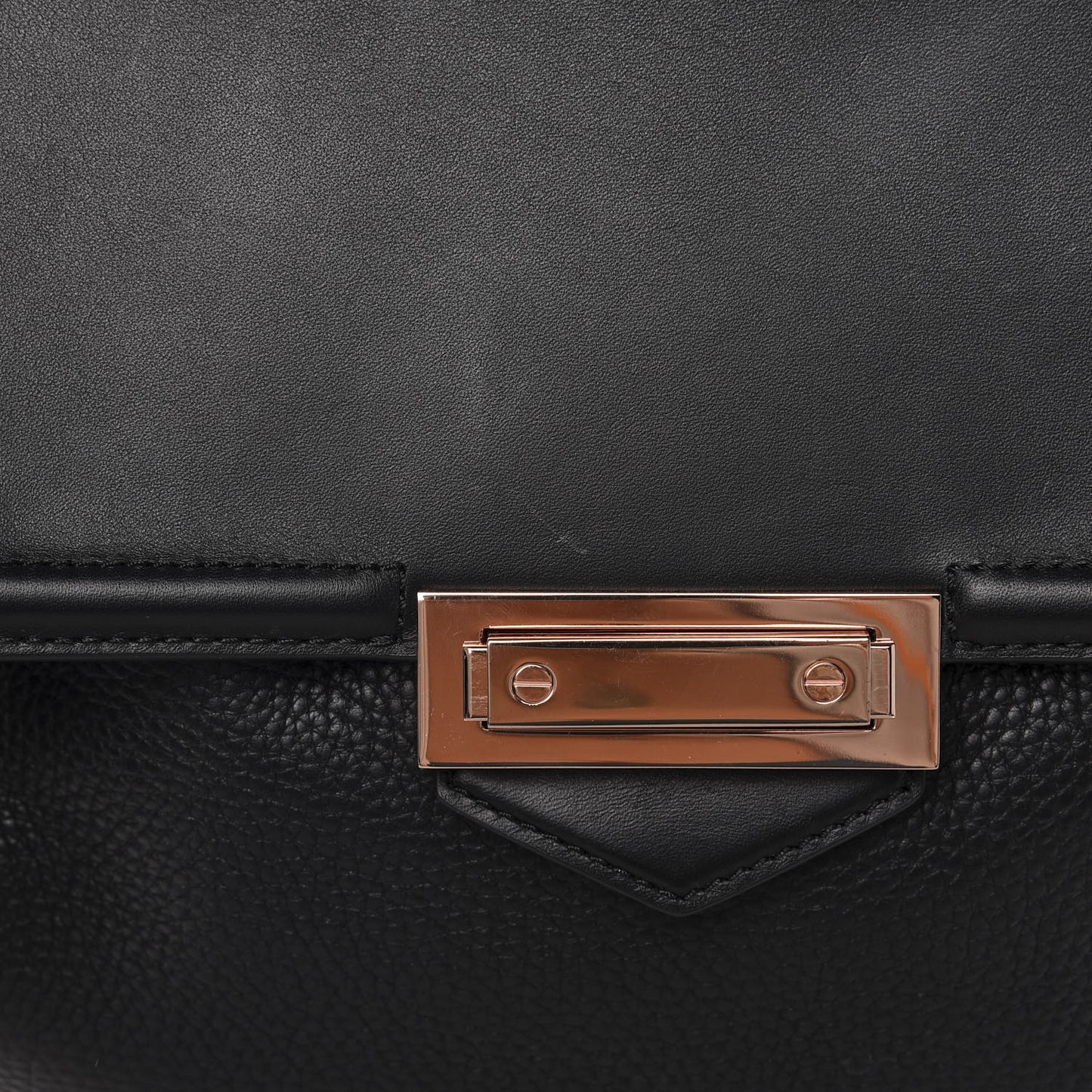 Pebbled Calfskin Prisma Skeletal Backpack Black Rose Gold Hardware
