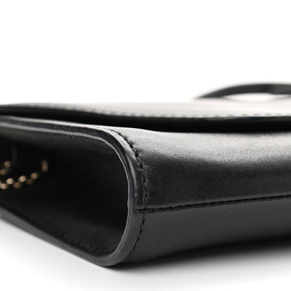 Valentino Garavani Vitello Demilune Chain Clutch Black 8 of 11