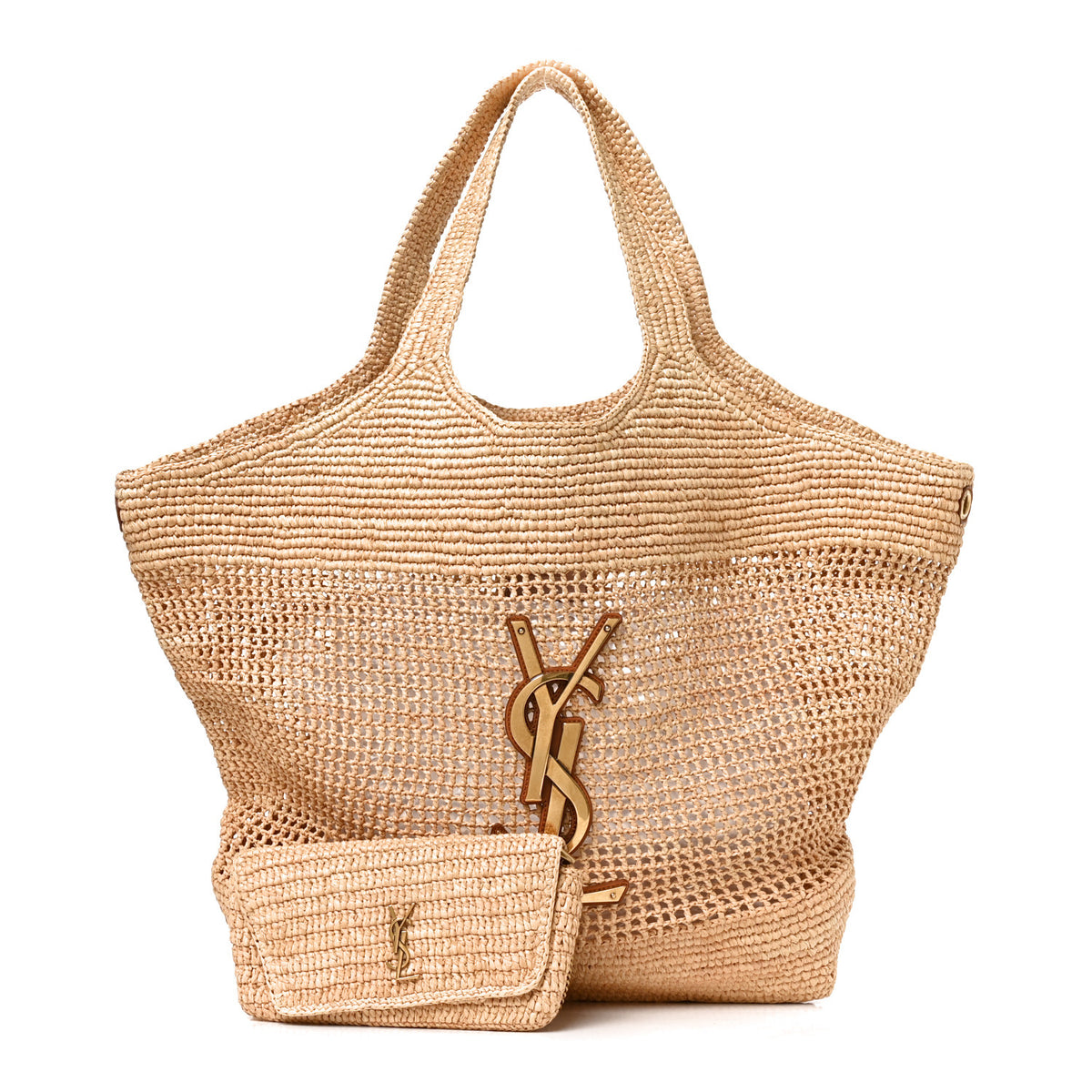 Raffia Icare Shopping Tote Natural