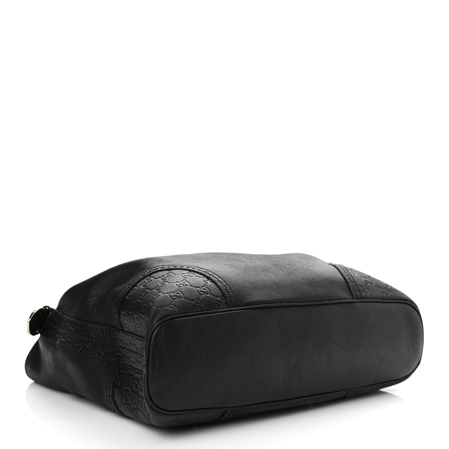Calfskin Guccissima Trim Large Signoria Hobo Black