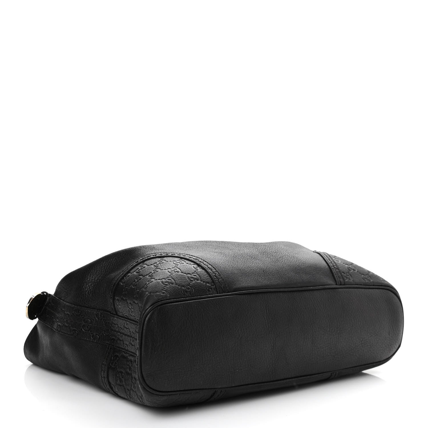 Gucci Calfskin Guccissima Trim Large Signoria Hobo Black 3 of 11