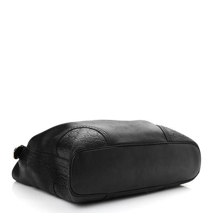 Gucci Calfskin Guccissima Trim Large Signoria Hobo Black 3 of 11