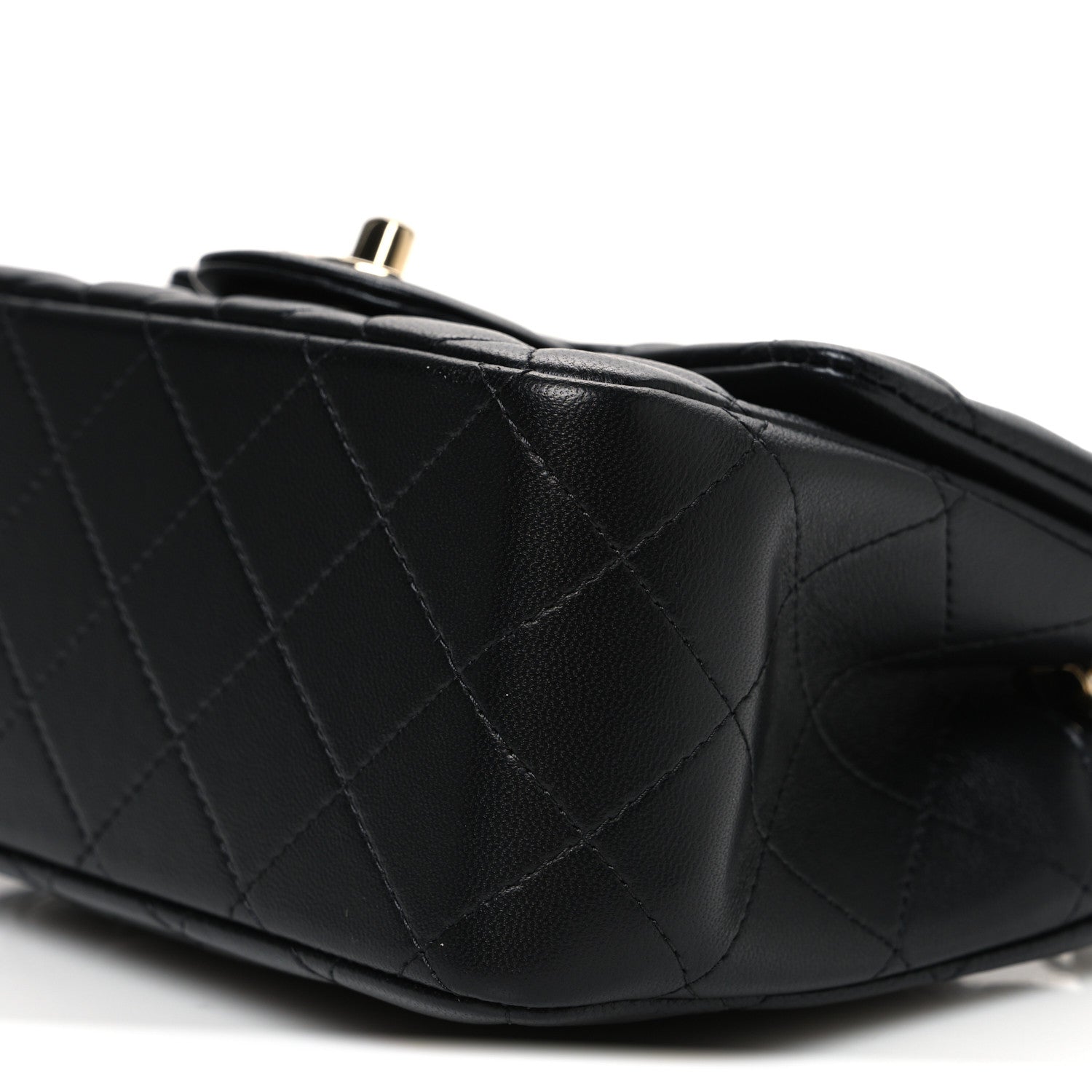 Chanel Lambskin Quilted Mini Square Flap Black 10 of 10