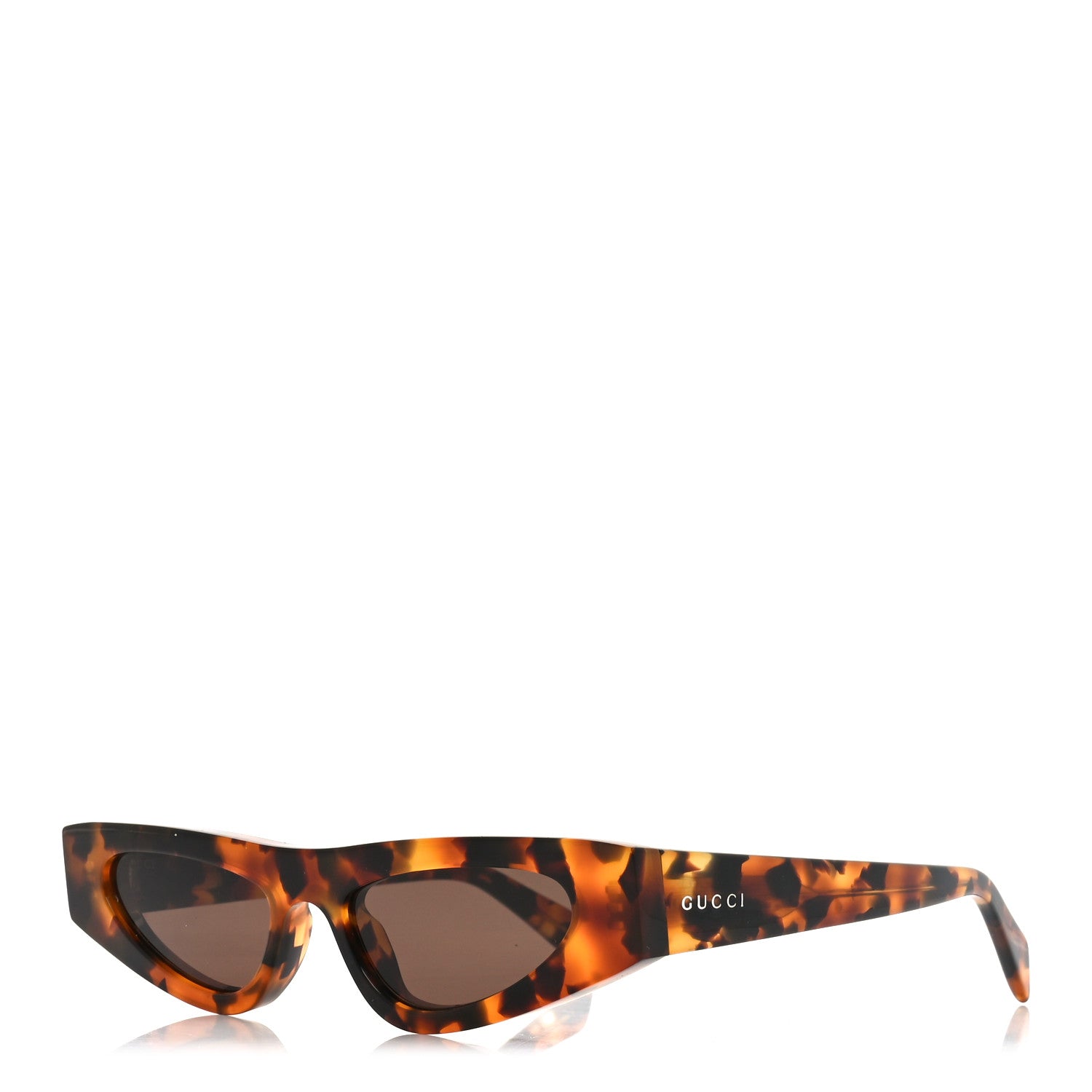 Gucci Acetate Cat Eye Sunglasses GG1779S  Havana 1 of 6