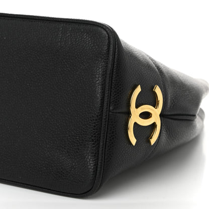 Chanel Caviar CC Bucket Shoulder Bag Black 11 of 11