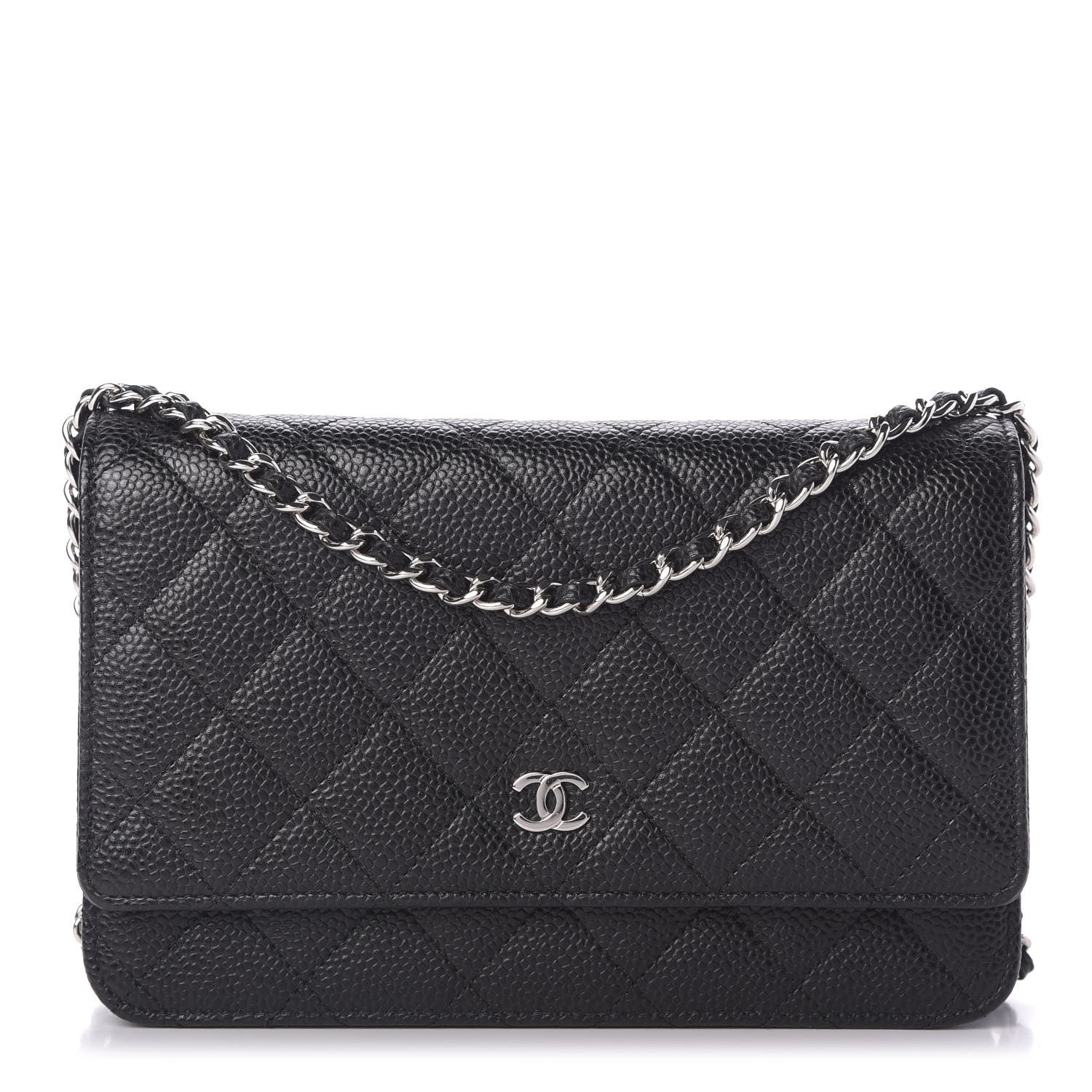 Chanel Caviar Quilted Wallet On Chain WOC Black 1 of 11