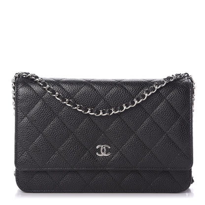 Chanel Caviar Quilted Wallet On Chain WOC Black 1 of 11