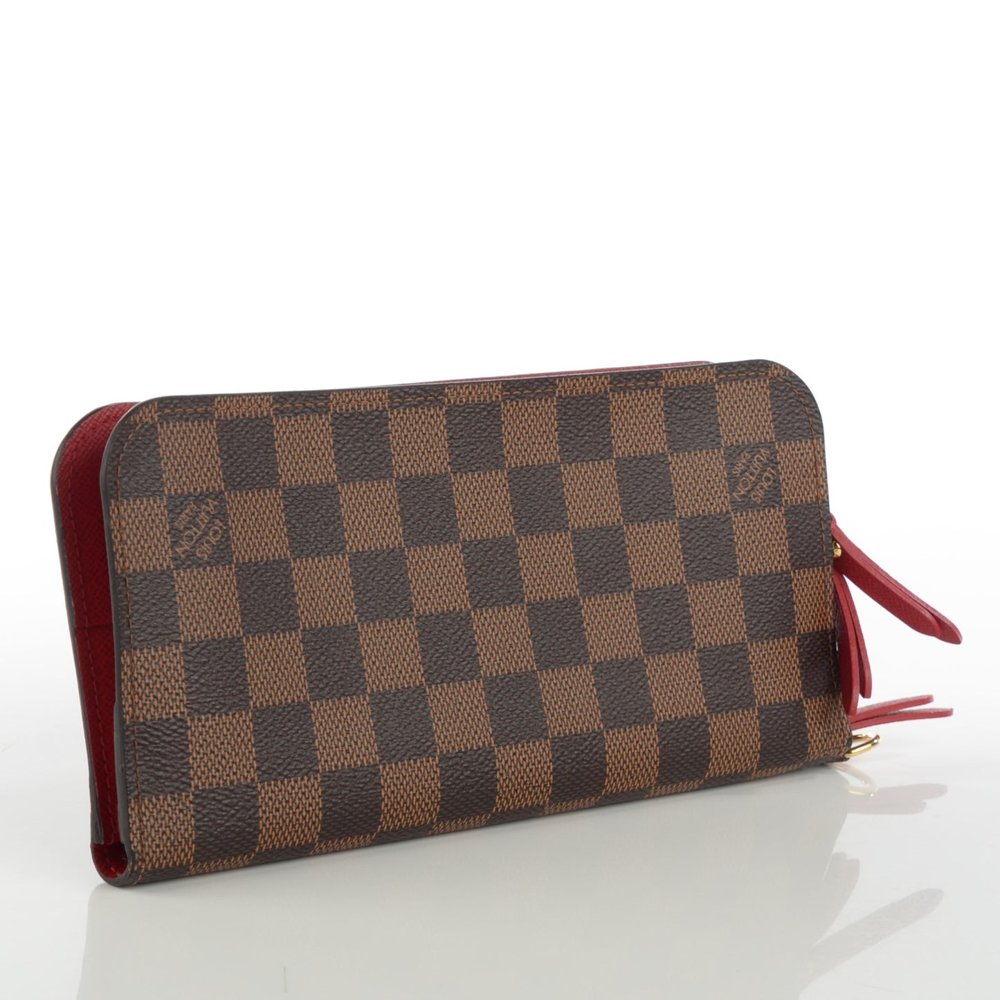 Damier Ebene Insolite Wallet Red