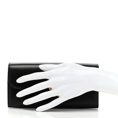 Celine Shiny Calfskin Long Triomphe Wallet Black 2 of 11