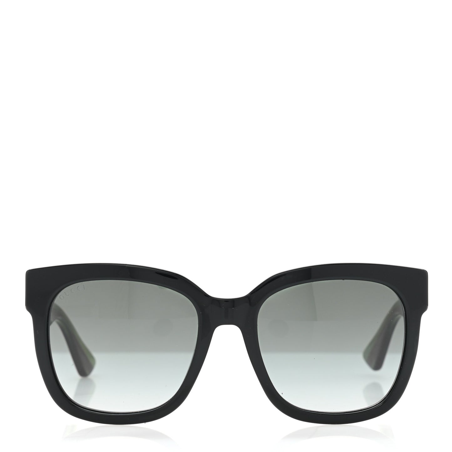 Acetate Square Frame Web Glitter Sunglasses GG0034S Black Green