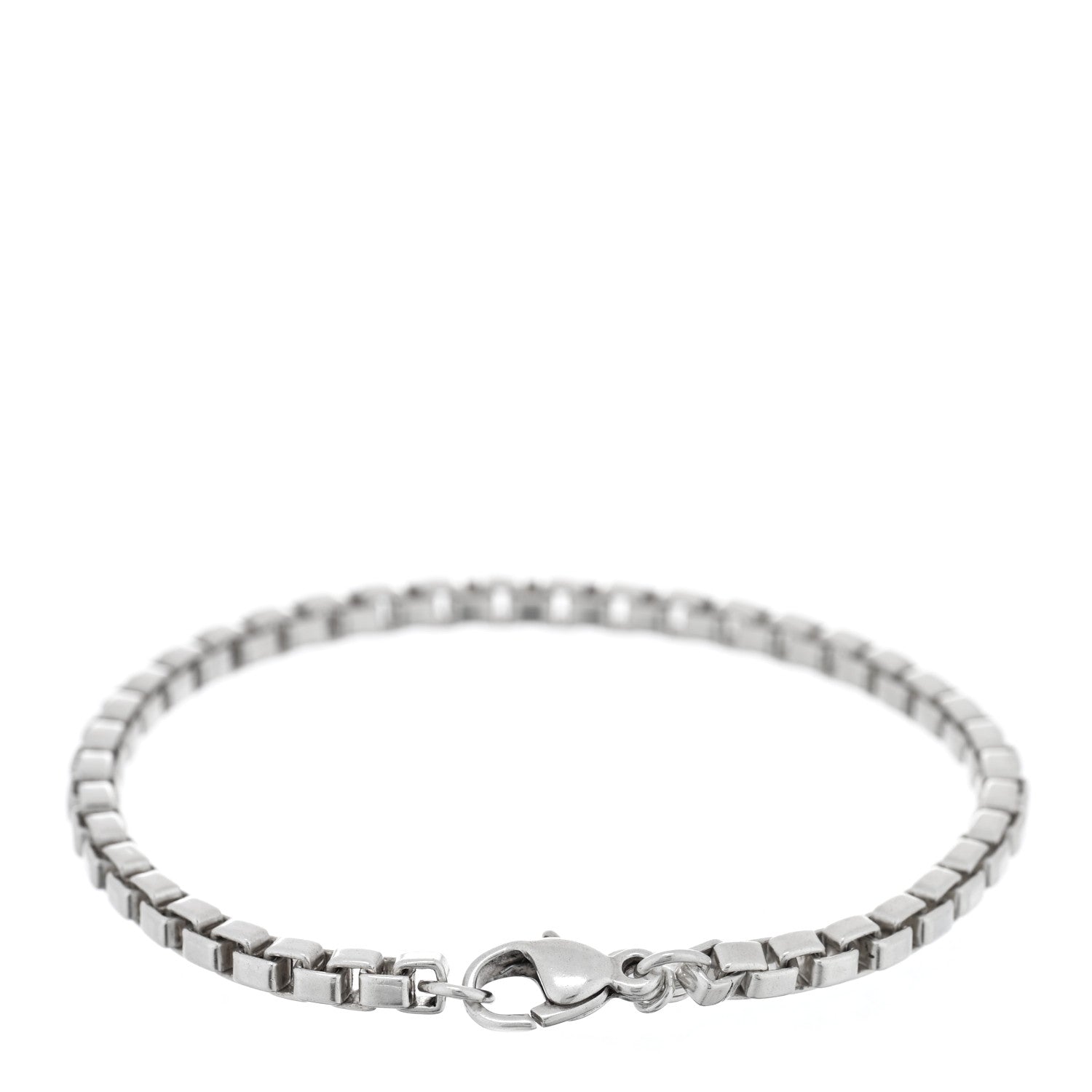 Tiffany Sterling Silver 4mm Venetian Link Bracelet 2 of 3