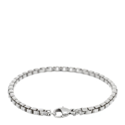 Tiffany Sterling Silver 4mm Venetian Link Bracelet 2 of 3