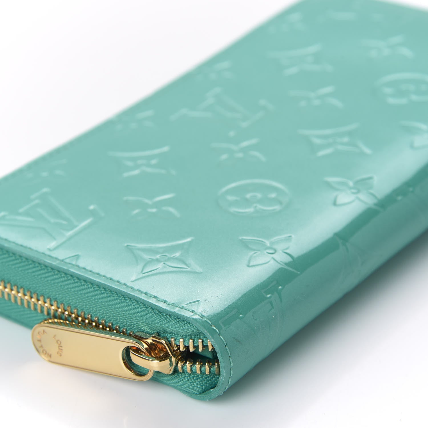 Louis Vuitton Vernis Zippy Wallet Blue Lagoon 6 of 9