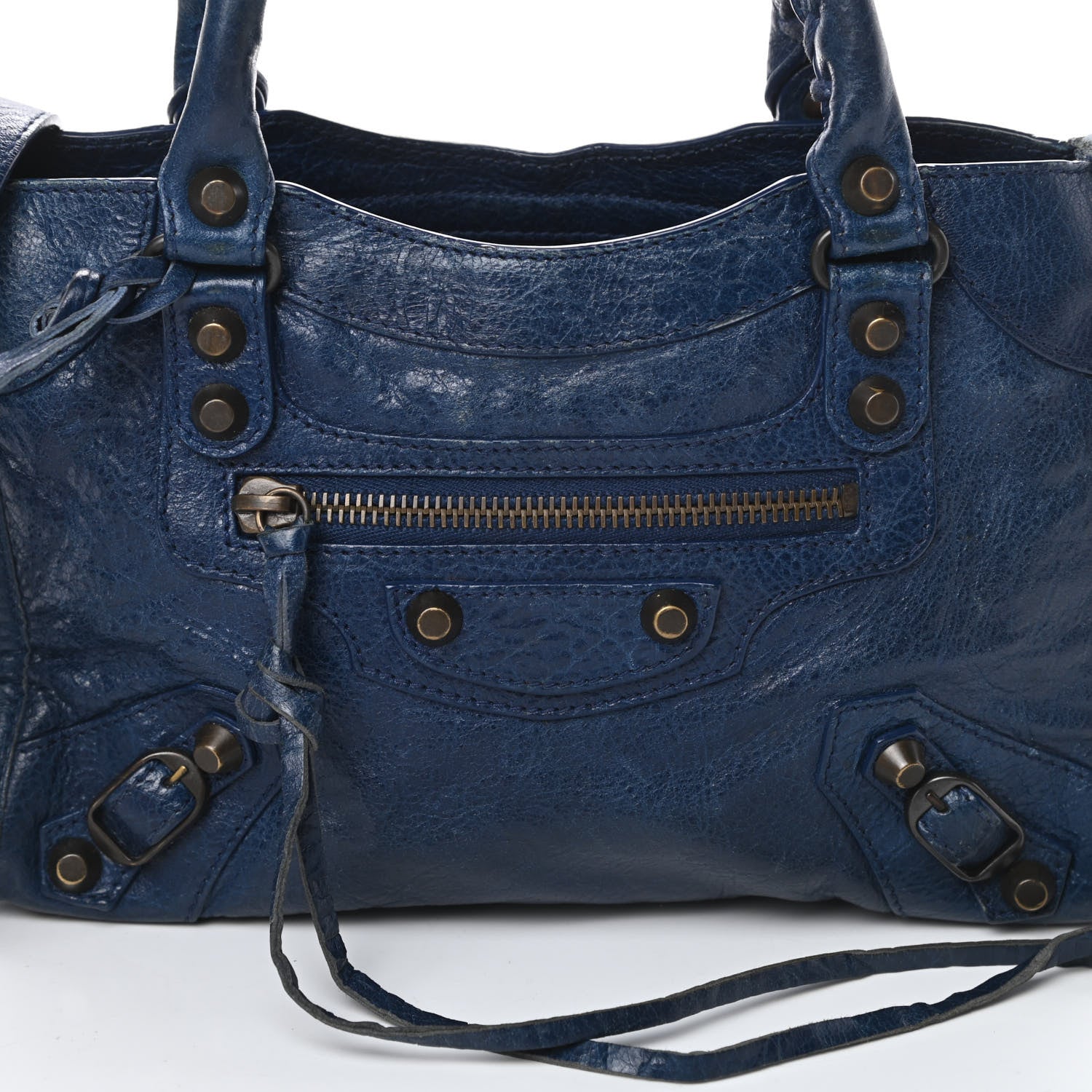 Balenciaga Agneau Classic Hardware Mini City Bleu Mineral 8 of 15