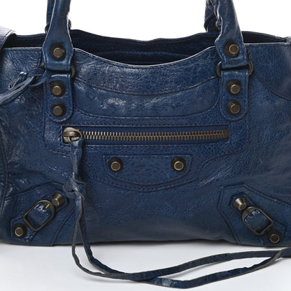 Balenciaga Agneau Classic Hardware Mini City Bleu Mineral 8 of 15