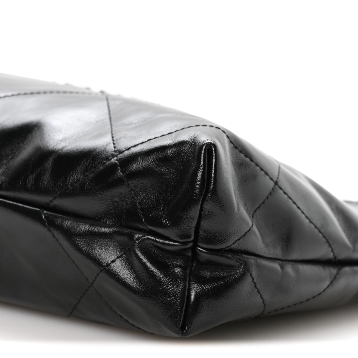 Chanel Shiny Calfskin Quilted Small Chanel 22 So Black 10 of 10