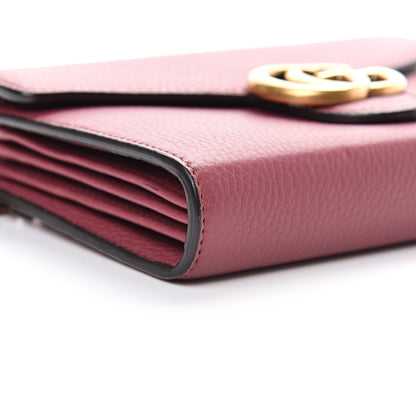 Gucci Cellarius Calfskin GG Marmont Chain Wallet Dry Rose 10 of 12