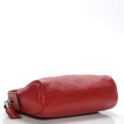 Gucci Pebbled Calfskin Soho Cosmetic Case Tabasco Red 4 of 8