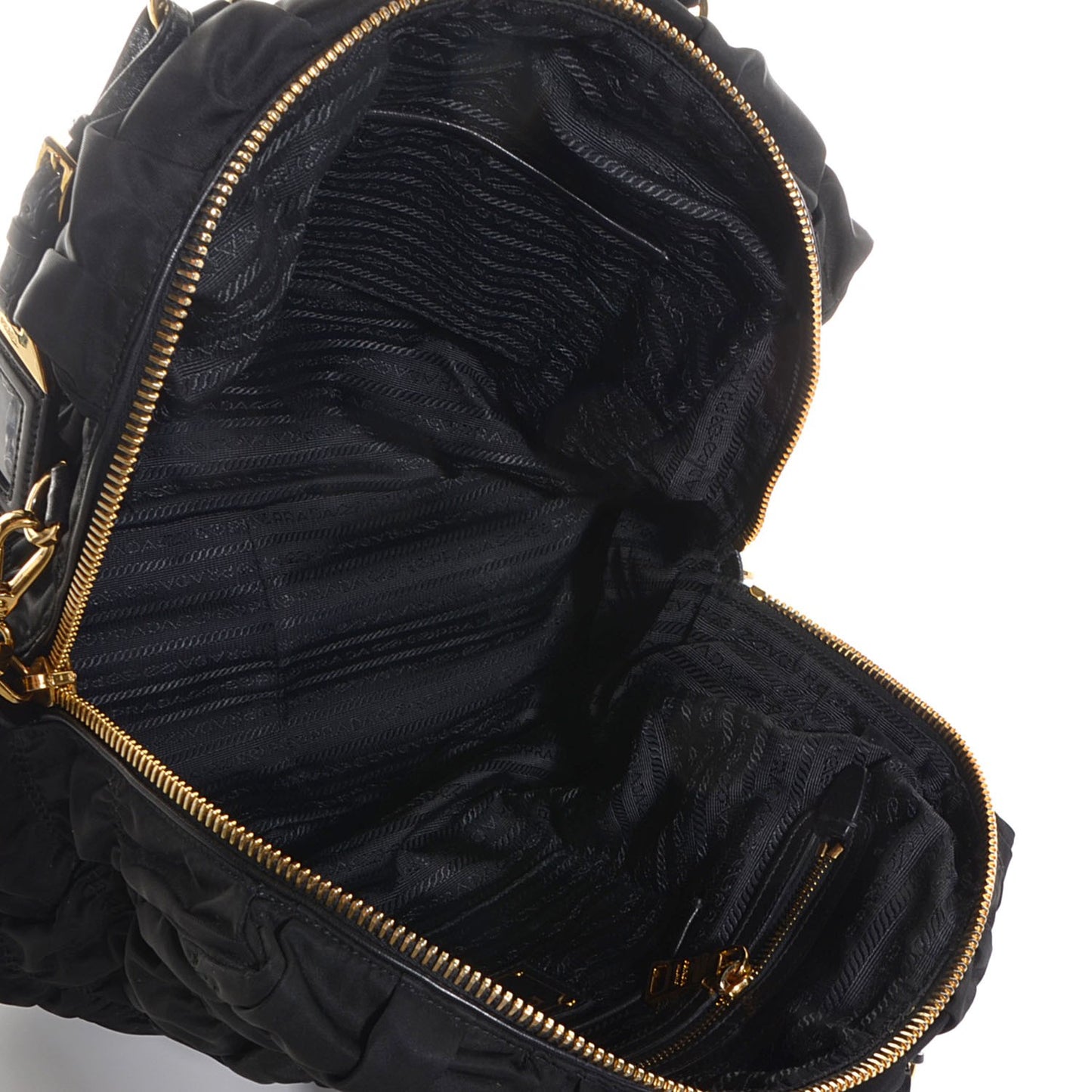 Tessuto Nylon Gaufre Tote Nero Black