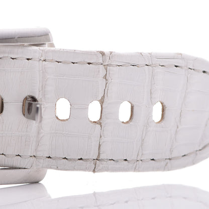 Cartier Stainless Steel Alligator 32mm Tank Divan Quartz Watch White 12 of 13
