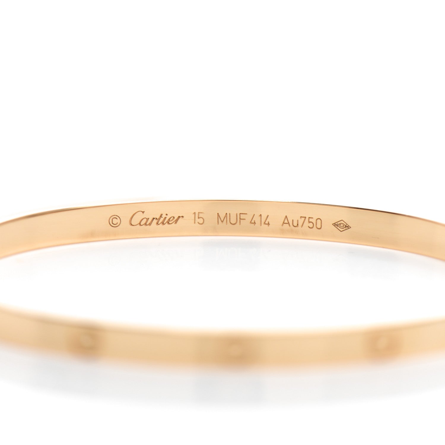 Cartier 18K Yellow Gold Small LOVE Bracelet 15 4 of 5