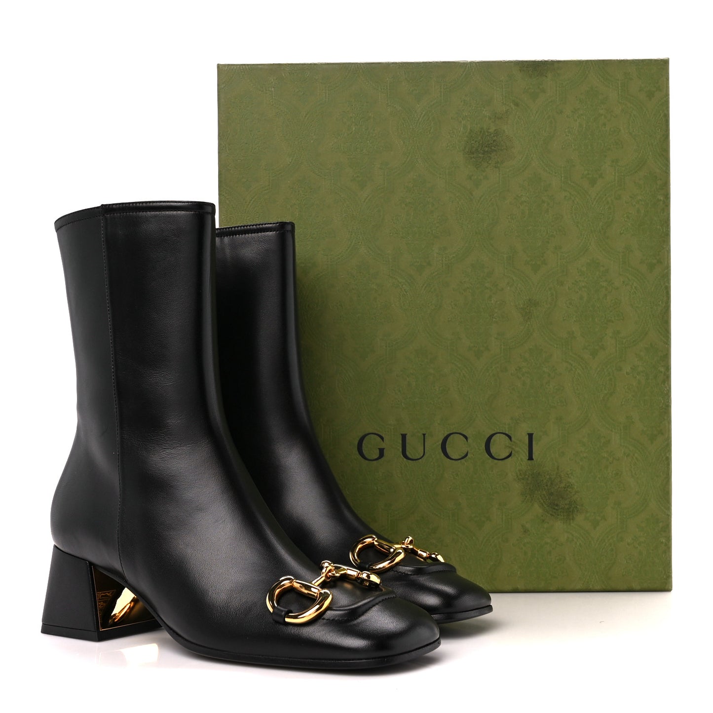Nappa Charlotte Horsebit 55mm Ankle Boots 35.5 Black