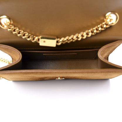 Saint Laurent Suede Small Classic Monogram Kate Tassel Satchel Light Ochre 6 of 12