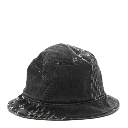 Louis Vuitton x NIGO Monogram Giant Denim Giant Damier Wave Sun Hat Gray 1 of 9