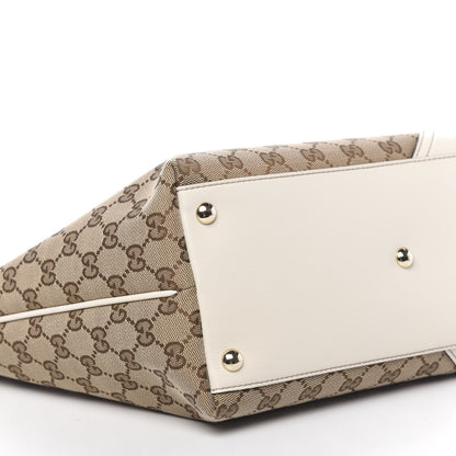 Gucci Monogram Medium New Britt Tote Off White 8 of 10
