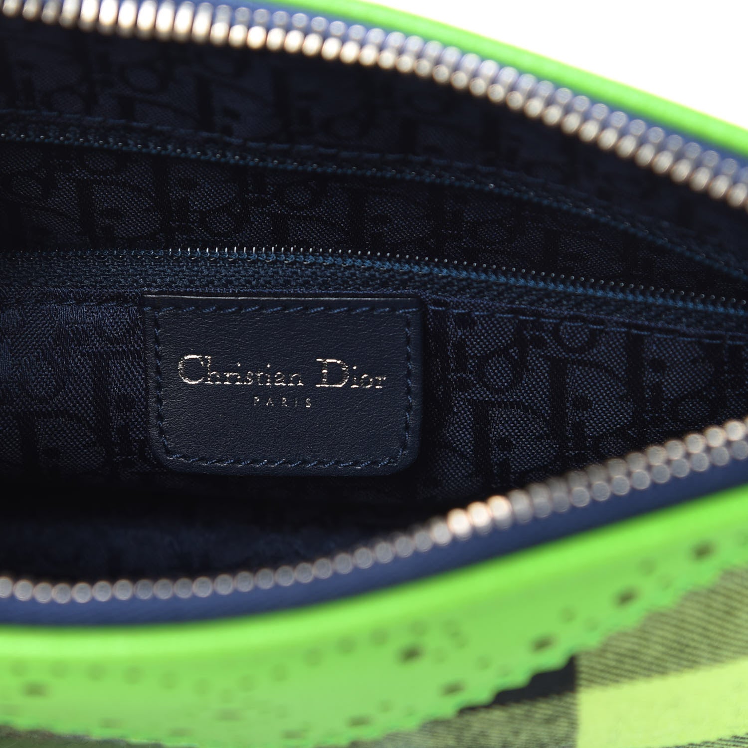 Christian Dior Tartan D'Trick Shoulder Bag Green Black 6 of 11