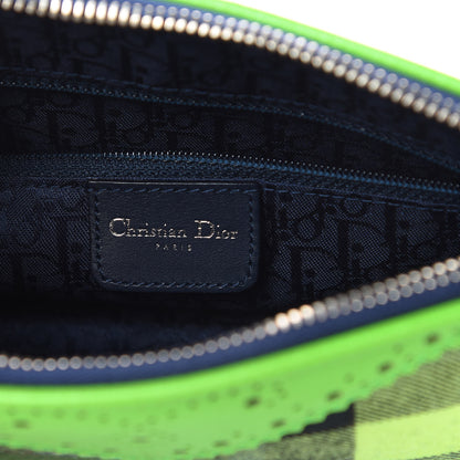 Christian Dior Tartan D'Trick Shoulder Bag Green Black 6 of 11