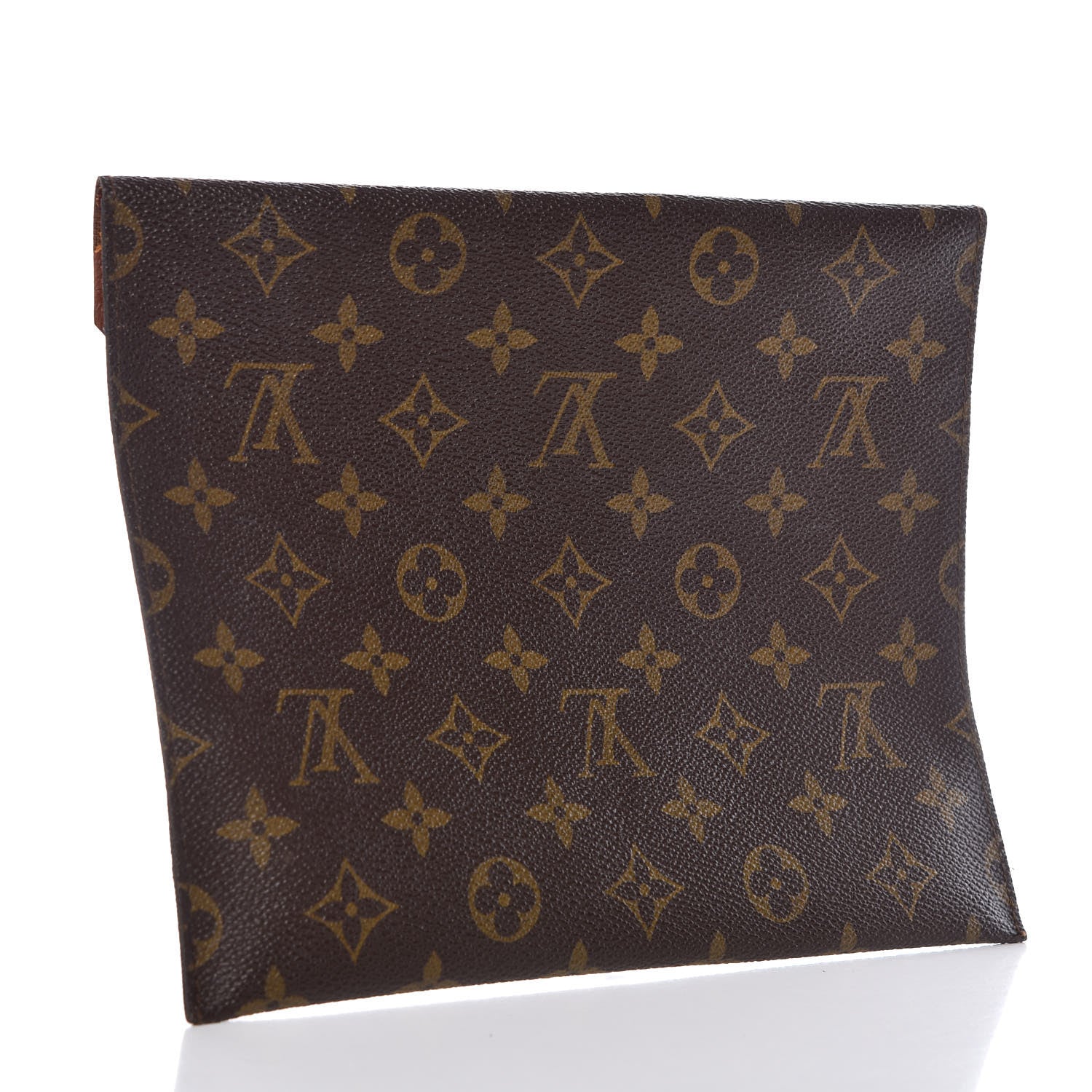 Louis Vuitton Monogram Poche Plate Envelope Clutch PM 3 of 9