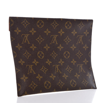 Louis Vuitton Monogram Poche Plate Envelope Clutch PM 3 of 9