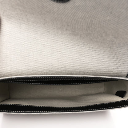 Burberry Canvas Horseferry Print Note Crossbody Bag Grey Black 4 of 7