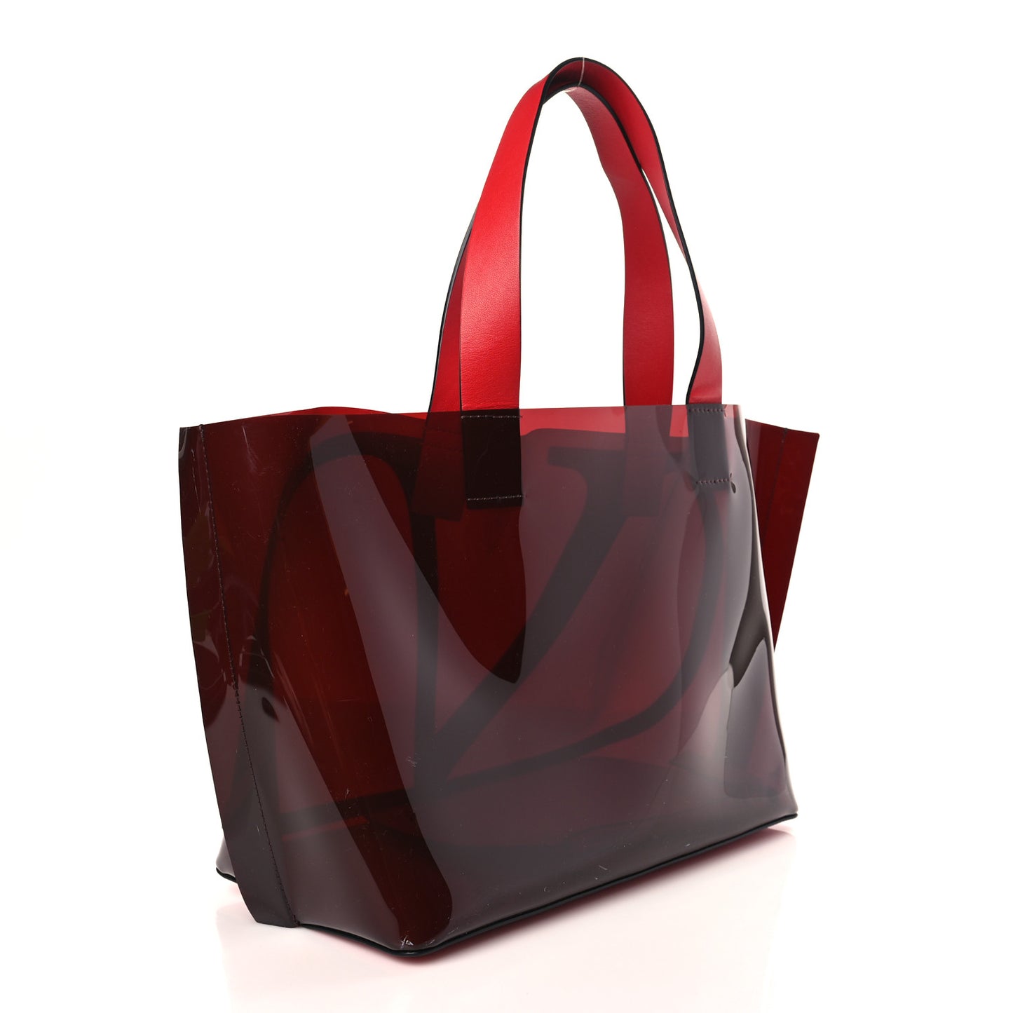PVC Vlogo Small Escape Tote Red
