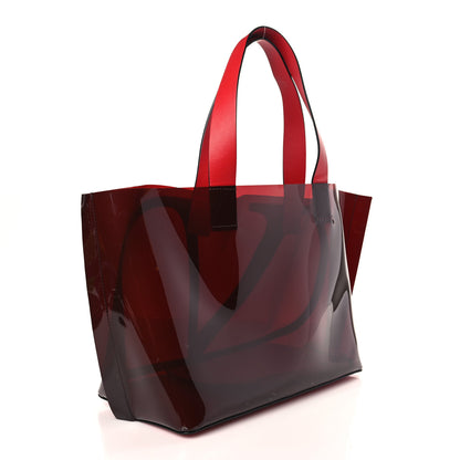 Valentino Garavani PVC Vlogo Small Escape Tote Red 4 of 12