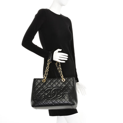 Chanel Caviar Grand Shopping Tote GST Black 2 of 7