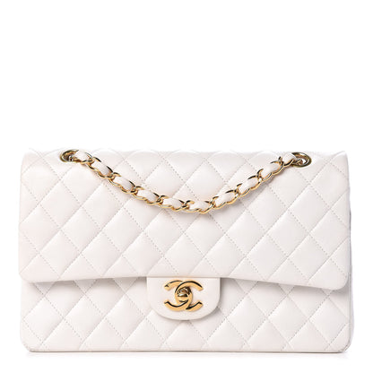 Chanel Lambskin Quilted Medium Double Flap White 1 of 20