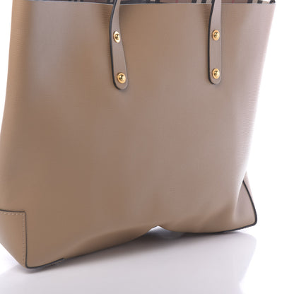 Burberry Calfskin Embossed Crest Medium Tote Camel 11 of 12