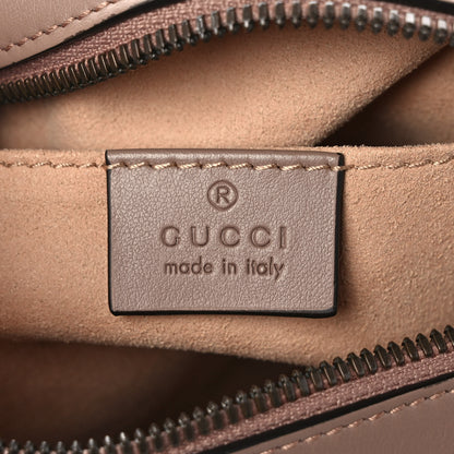 Gucci Calfskin Matelasse Small GG Marmont Chain Shoulder Bag Porcelain Rose 6 of 9