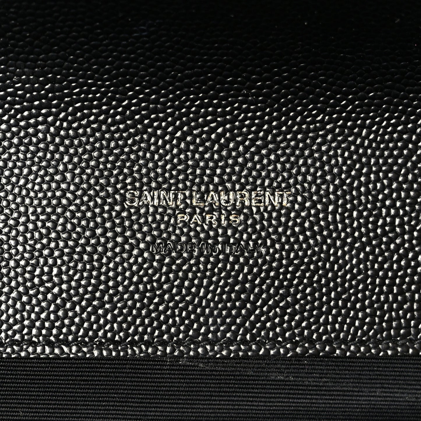 Grain De Poudre Textured Mixed Matelasse Triquilt Monogram Clutch Black
